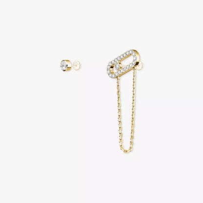 [Polaidi Jewelry]Move Uno Diamond Earrings