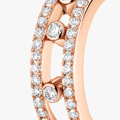 [Polaidi Jewelry]Diamond Pave_ Hoop Earrings Move
