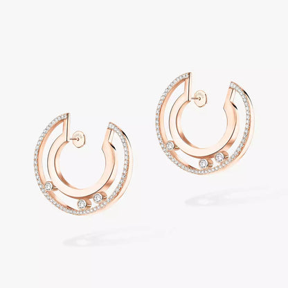 [Polaidi Jewelry] Move Romane Small Diamond Hoop Earrings