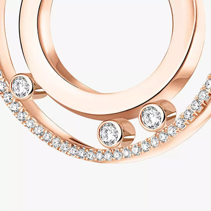[Polaidi Jewelry]Move Romane Small Diamond Hoop Earrings