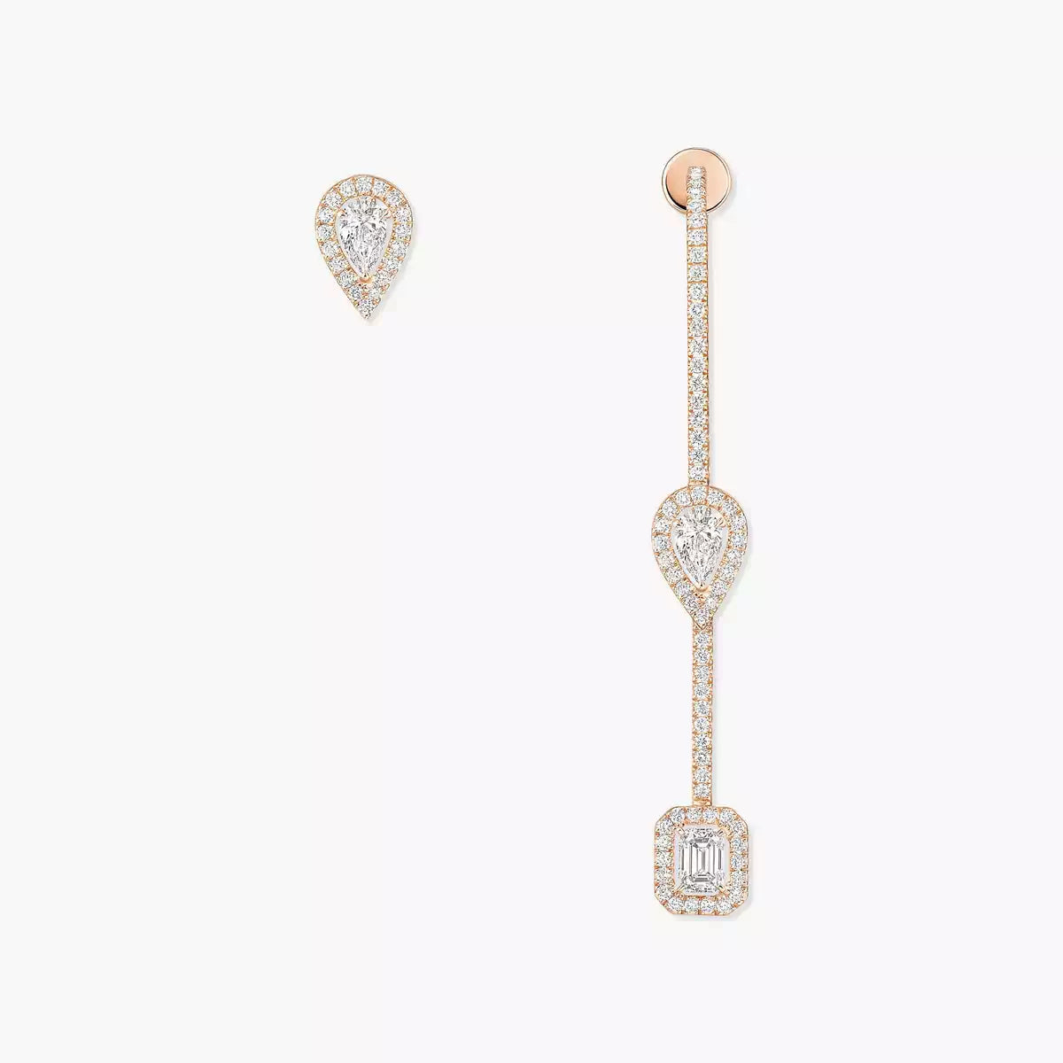 [Polaidi Jewelry]Diamond Drop Earrings My Twin