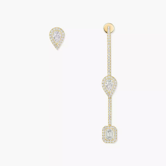[Polaidi Jewelry]Diamond Drop Earrings My Twin