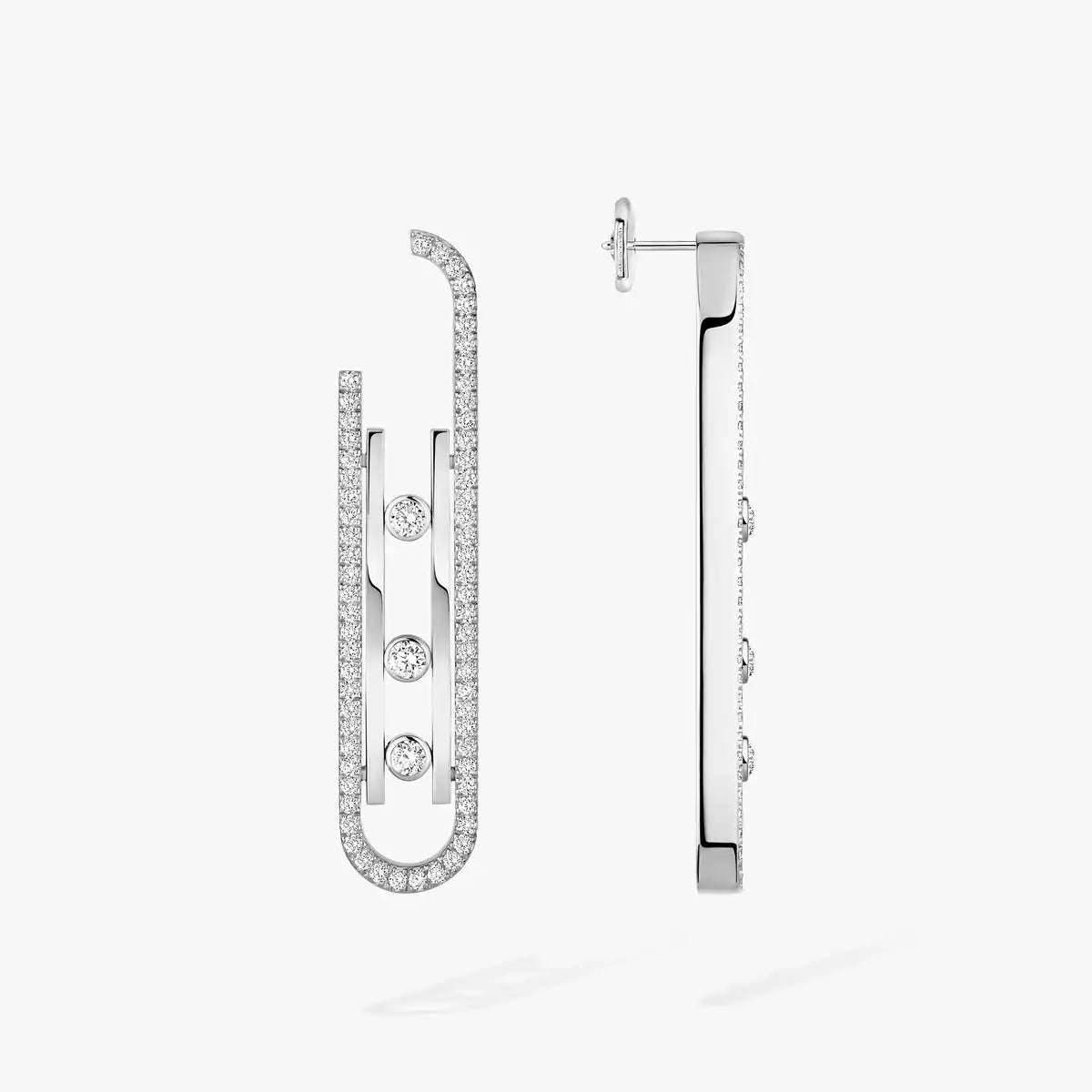 [Polaidi Jewelry]Diamond Pendant Earrings Move 10Th