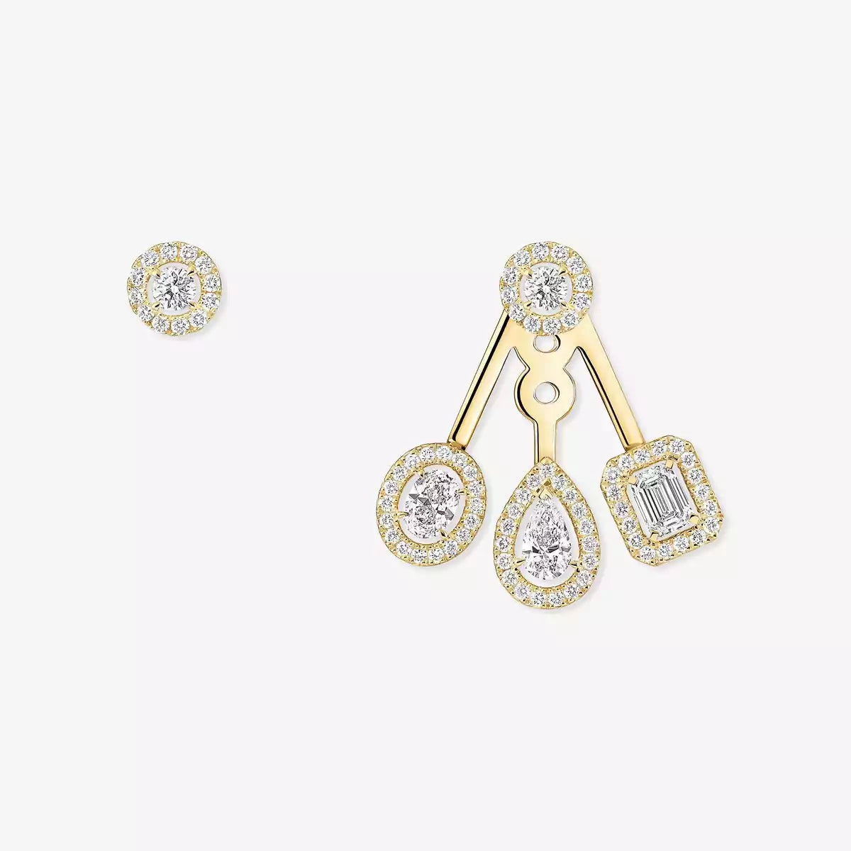 [Polaidi Jewelry] My Twin Trio  Diamond Earrings