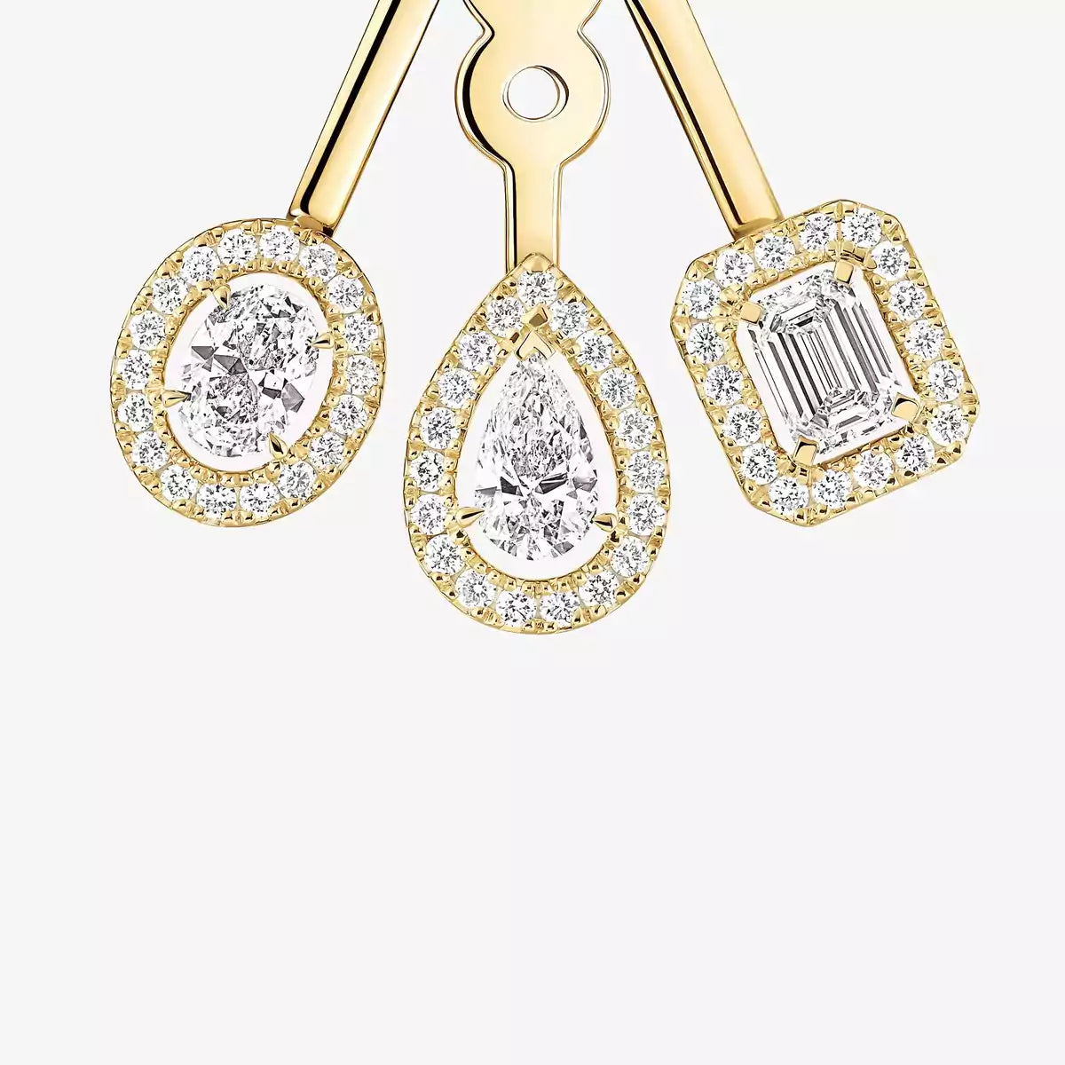 [Polaidi Jewelry] My Twin Trio  Diamond Earrings