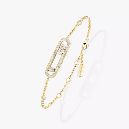 [Polaidi Jewelry]Pav¨¦ Baby Move Diamond Bracelet