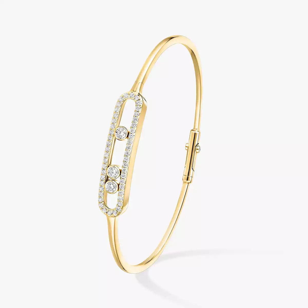 [Polaidi Jewelry]Move Pav¨¦ Diamond Bangle Bracelet M