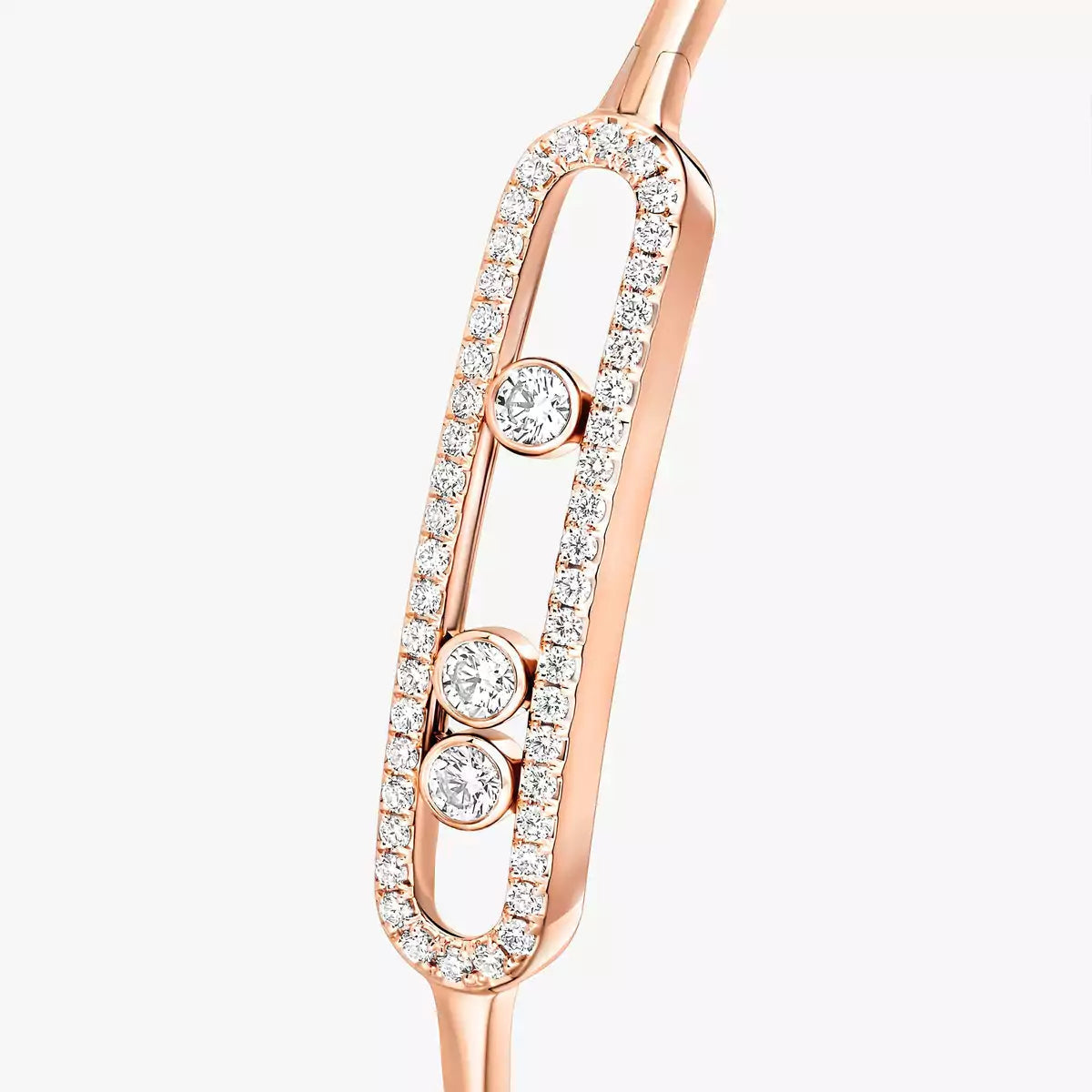 [Polaidi Jewelry]Move Pav¨¦ Diamond Bangle Bracelet M