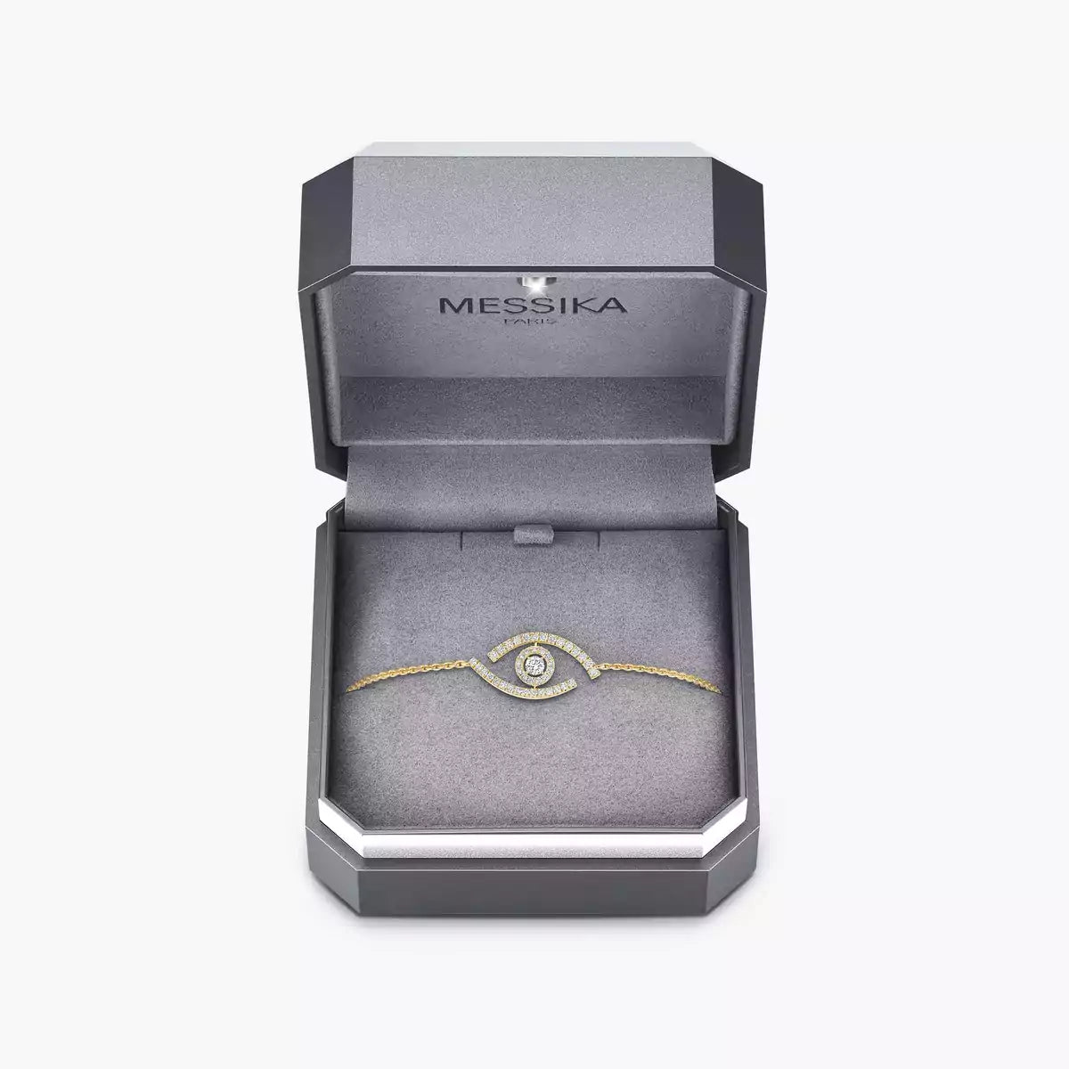 [Polaidi Jewelry]Lucky Eye Pave-Set Diamond Bracelet