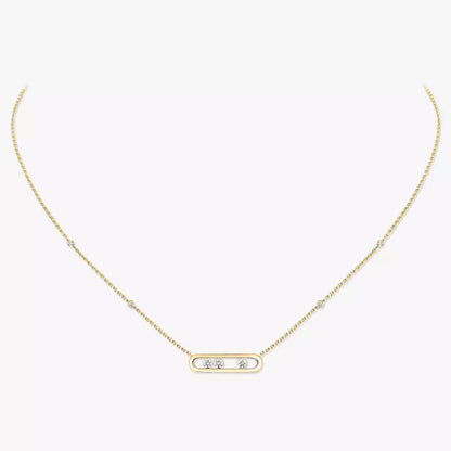 [Polaidi Jewelry] Baby Move Gold Diamond Necklace