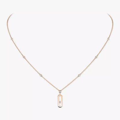 [Polaidi Jewelry] Move Uno Gold Diamond Long Necklace