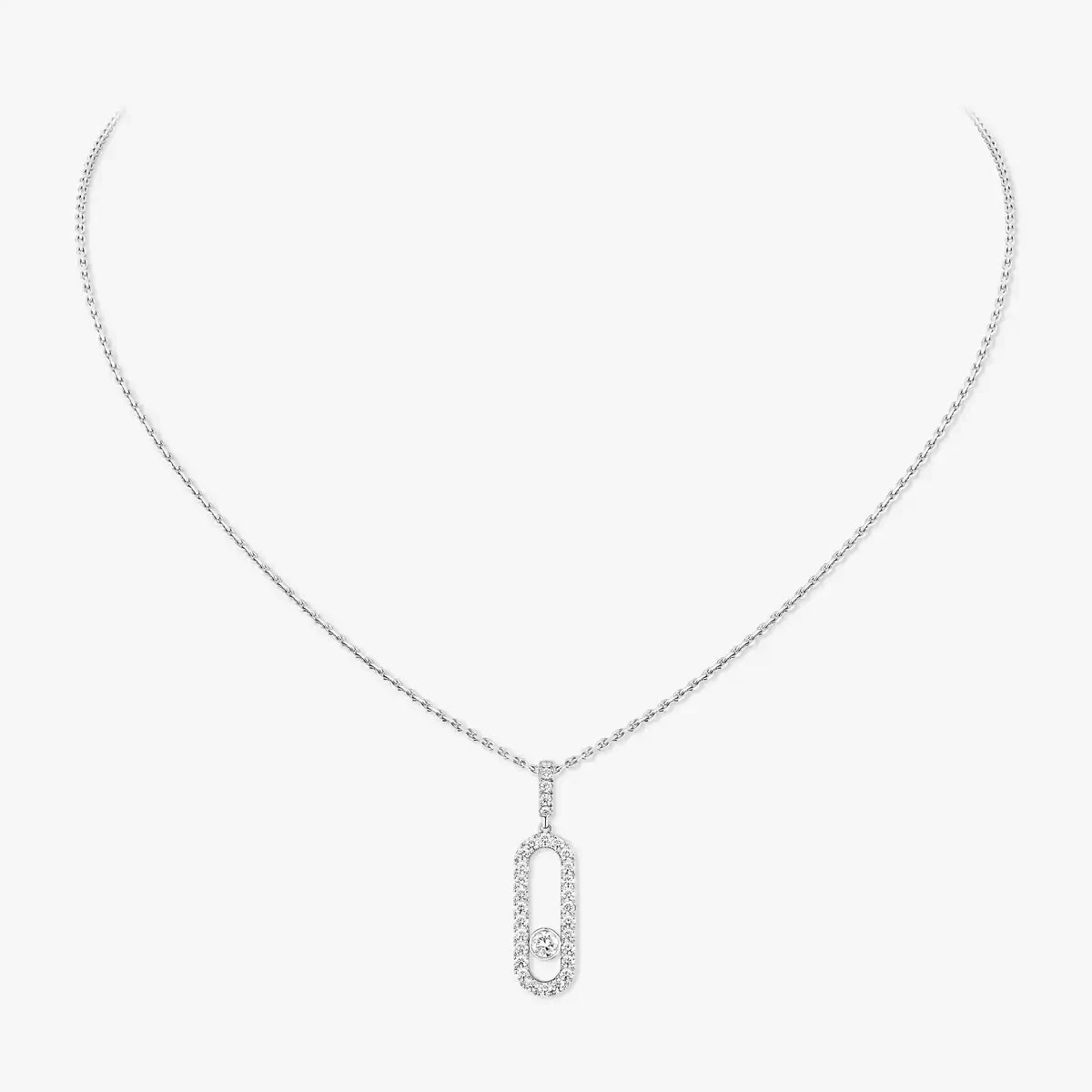 [Polaidi Jewelry]Move Uno Diamond Necklace in Rose Gold