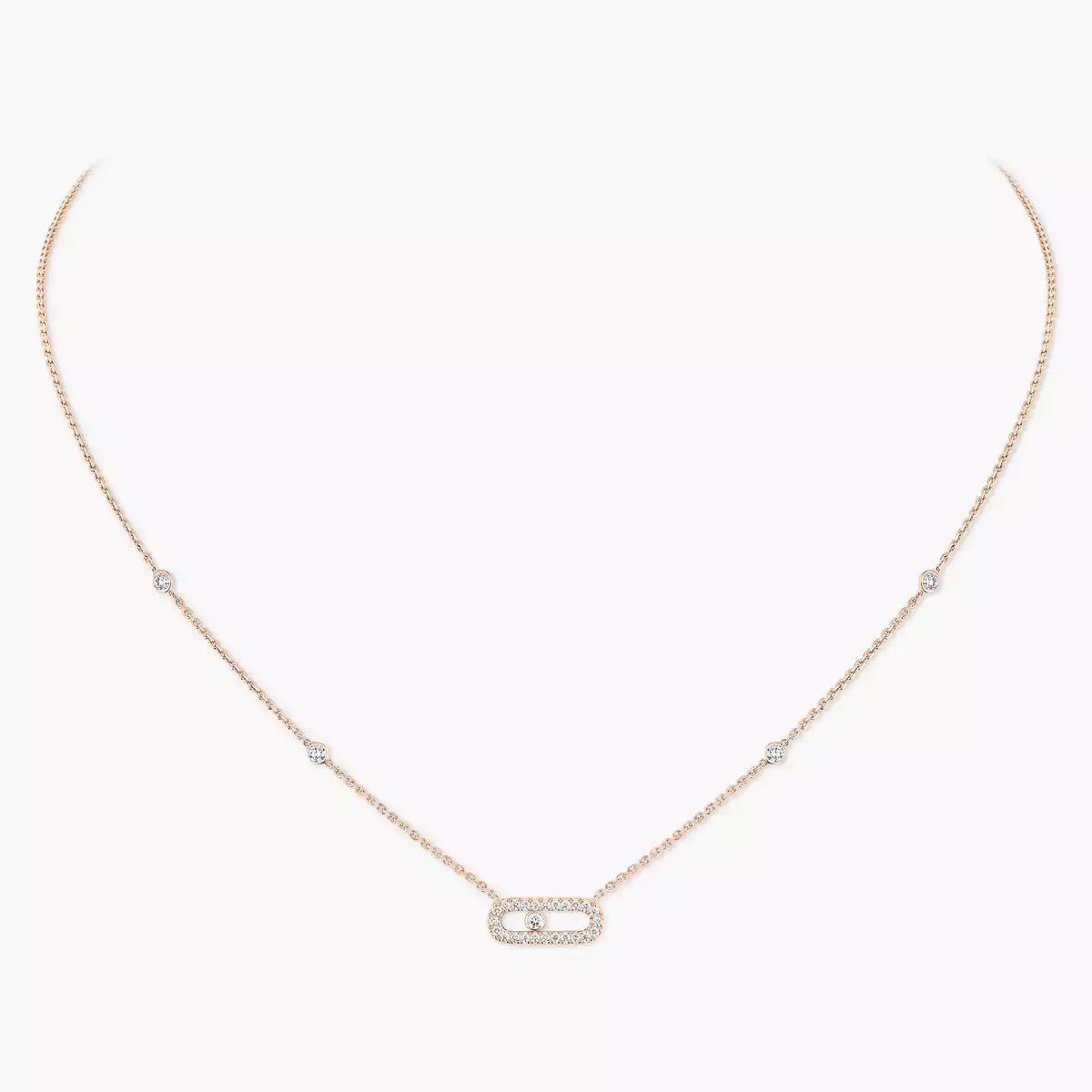 [Polaidi Jewelry]Diamond Necklace Move Uno