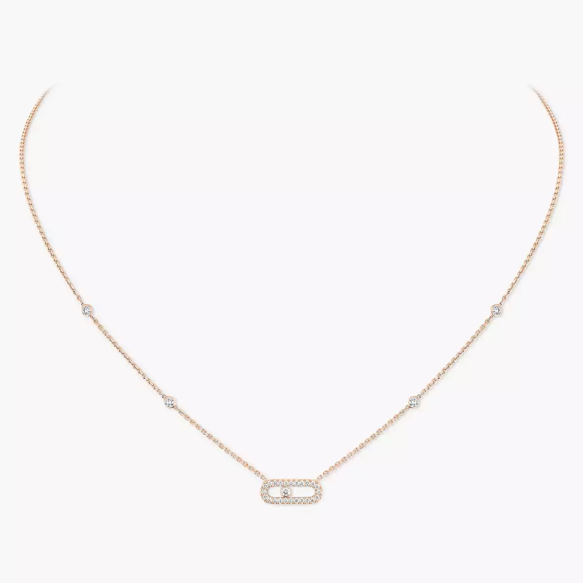 [Polaidi Jewelry]Diamond Necklace Move Uno