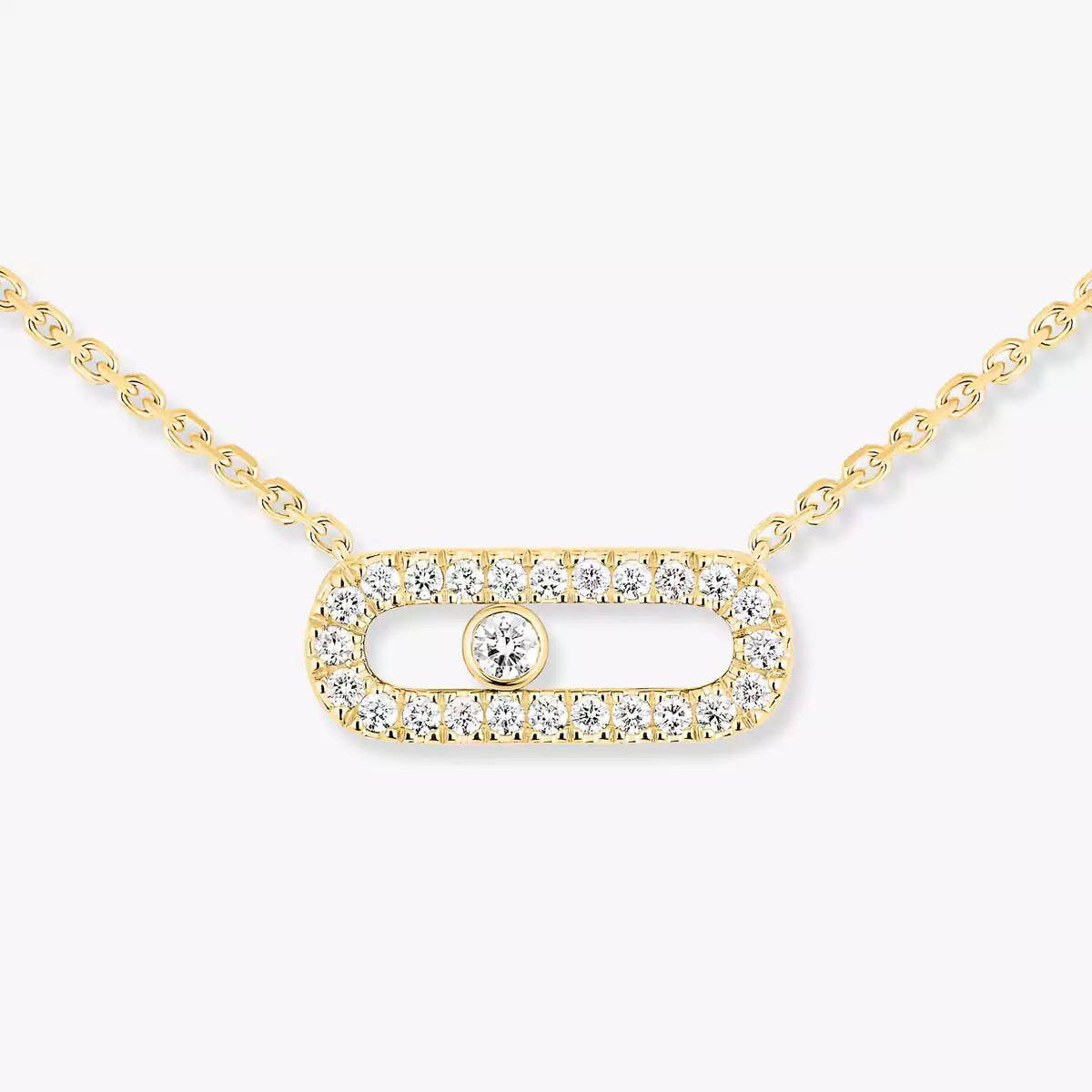 [Polaidi Jewelry]Diamond Necklace Move Uno