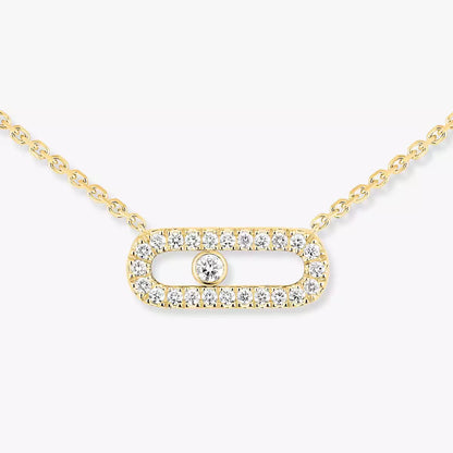 [Polaidi Jewelry]Diamond Necklace Move Uno