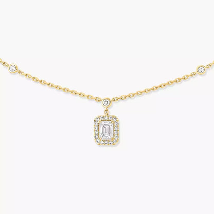 [Polaidi Jewelry]My Twin Diamond Necklace in Silver