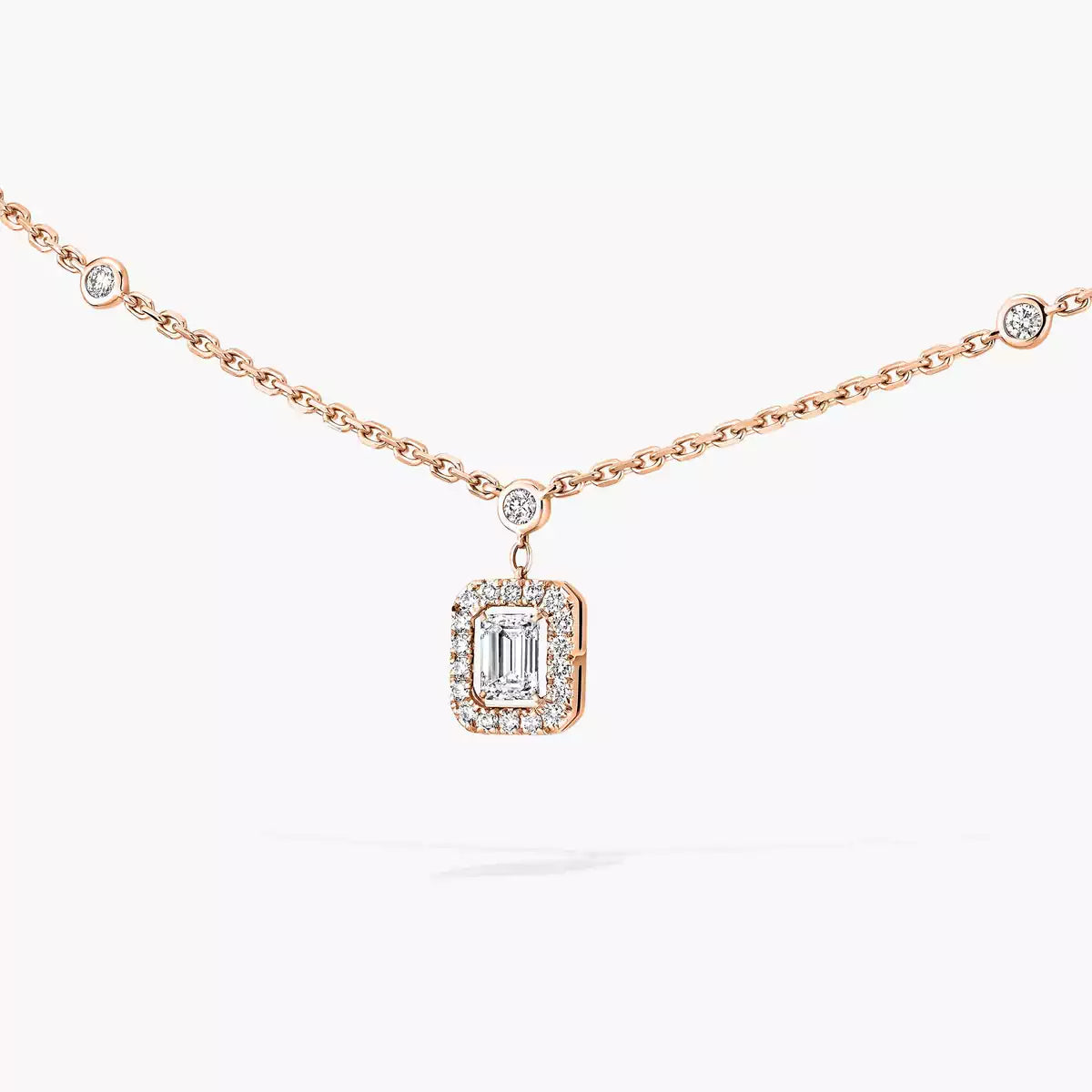 [Polaidi Jewelry]My Twin Diamond Necklace in Silver