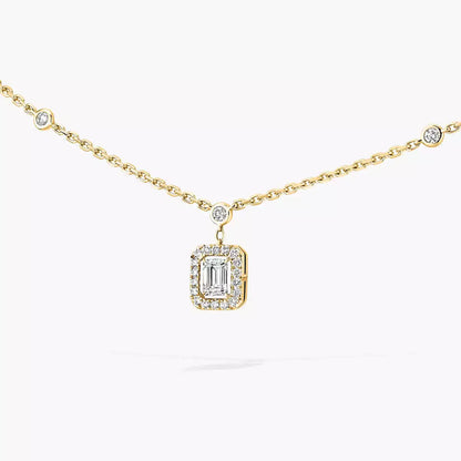 [Polaidi Jewelry]My Twin Diamond Necklace in Silver