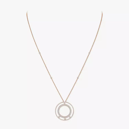 [Polaidi Jewelry]Move Romane Long Pave_-Set Diamond Necklace