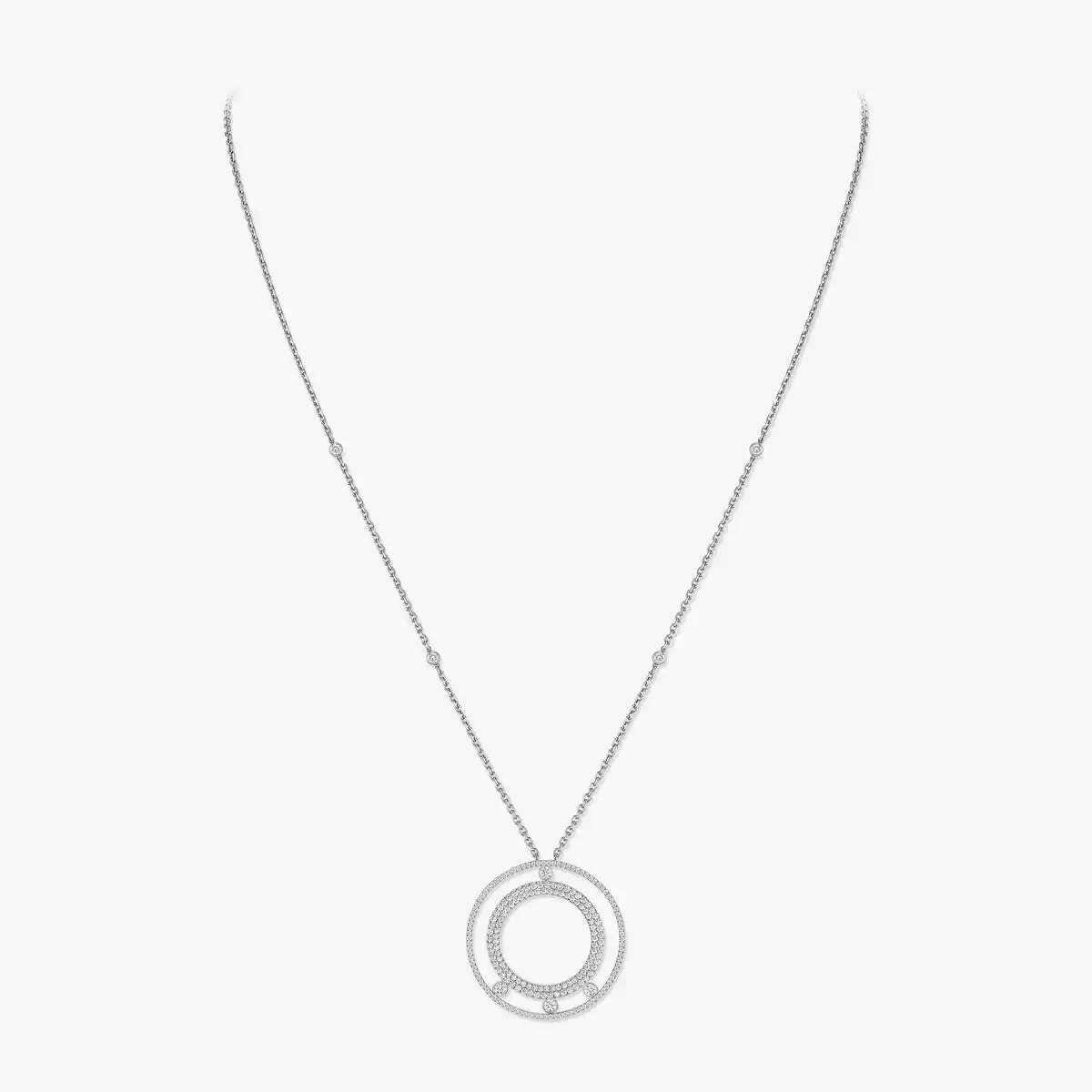 [Polaidi Jewelry]Move Romane Long Pave_-Set Diamond Necklace