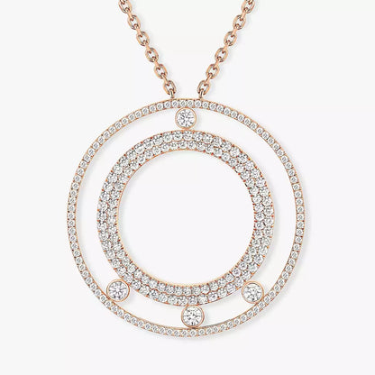 [Polaidi Jewelry]Move Romane Long Pave_-Set Diamond Necklace