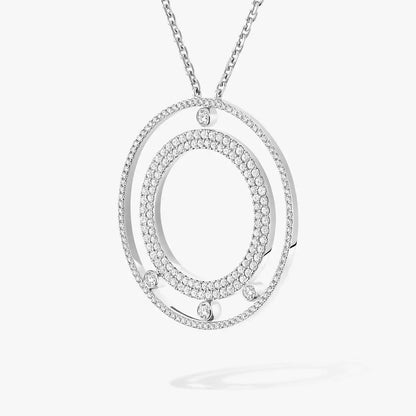 [Polaidi Jewelry]Move Romane Long Pave_-Set Diamond Necklace