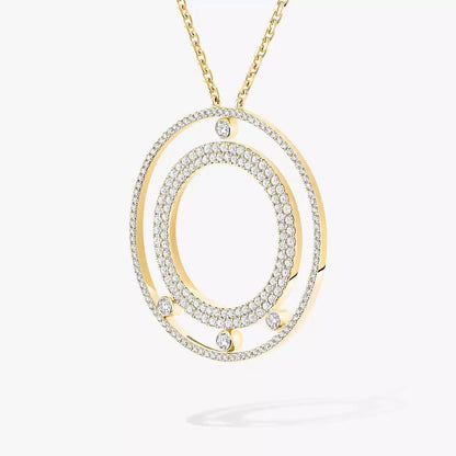 [Polaidi Jewelry]Move Romane Long Pave_-Set Diamond Necklace
