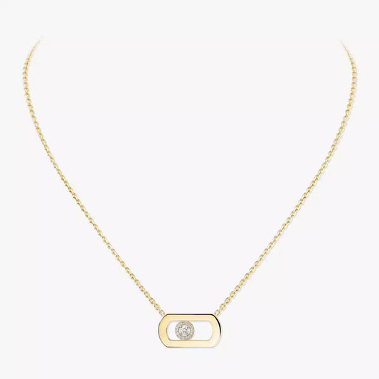 [Polaidi Jewelry]So Move Diamond Necklace in Gold