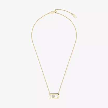 [Polaidi Jewelry]So Move Diamant Halskette in Gold