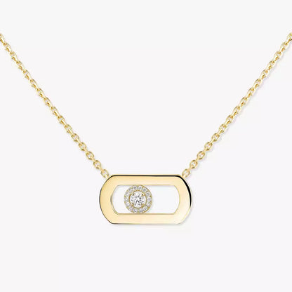 [Polaidi Jewelry]So Move Diamond Necklace in Gold