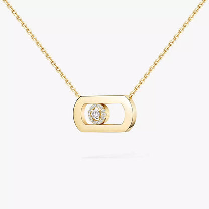 [Polaidi Jewelry]So Move Diamant Halskette in Gold