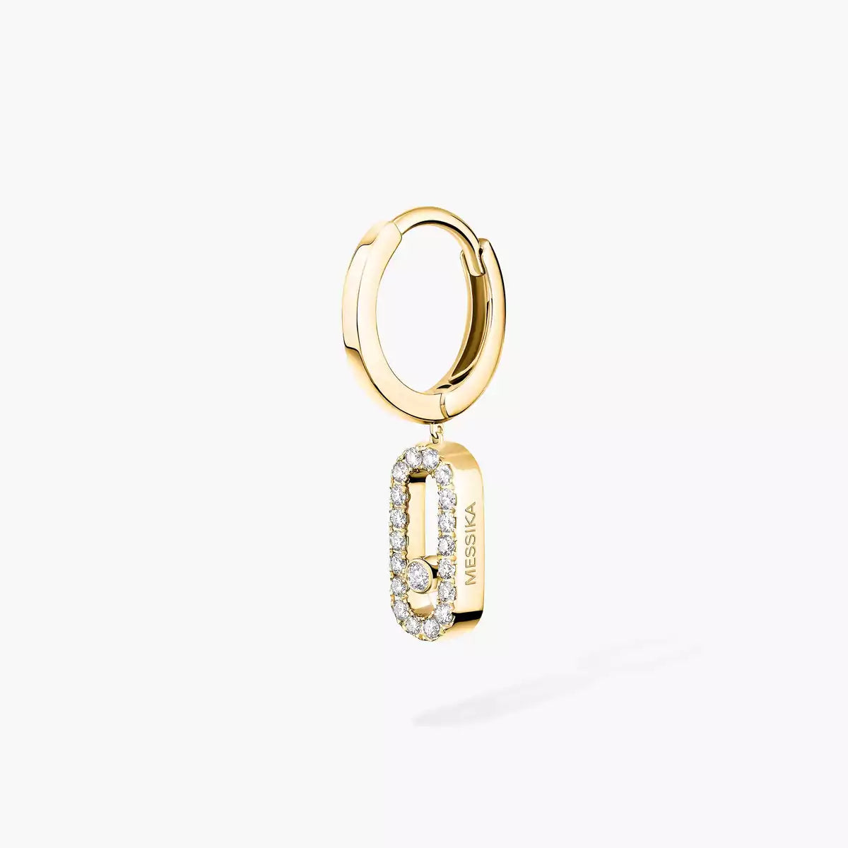 [Polaidi Jewelry]Move Uno Single Diamond Hoop Earring
