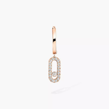[Polaidi Jewelry]Move Uno Single Diamond Hoop Earring