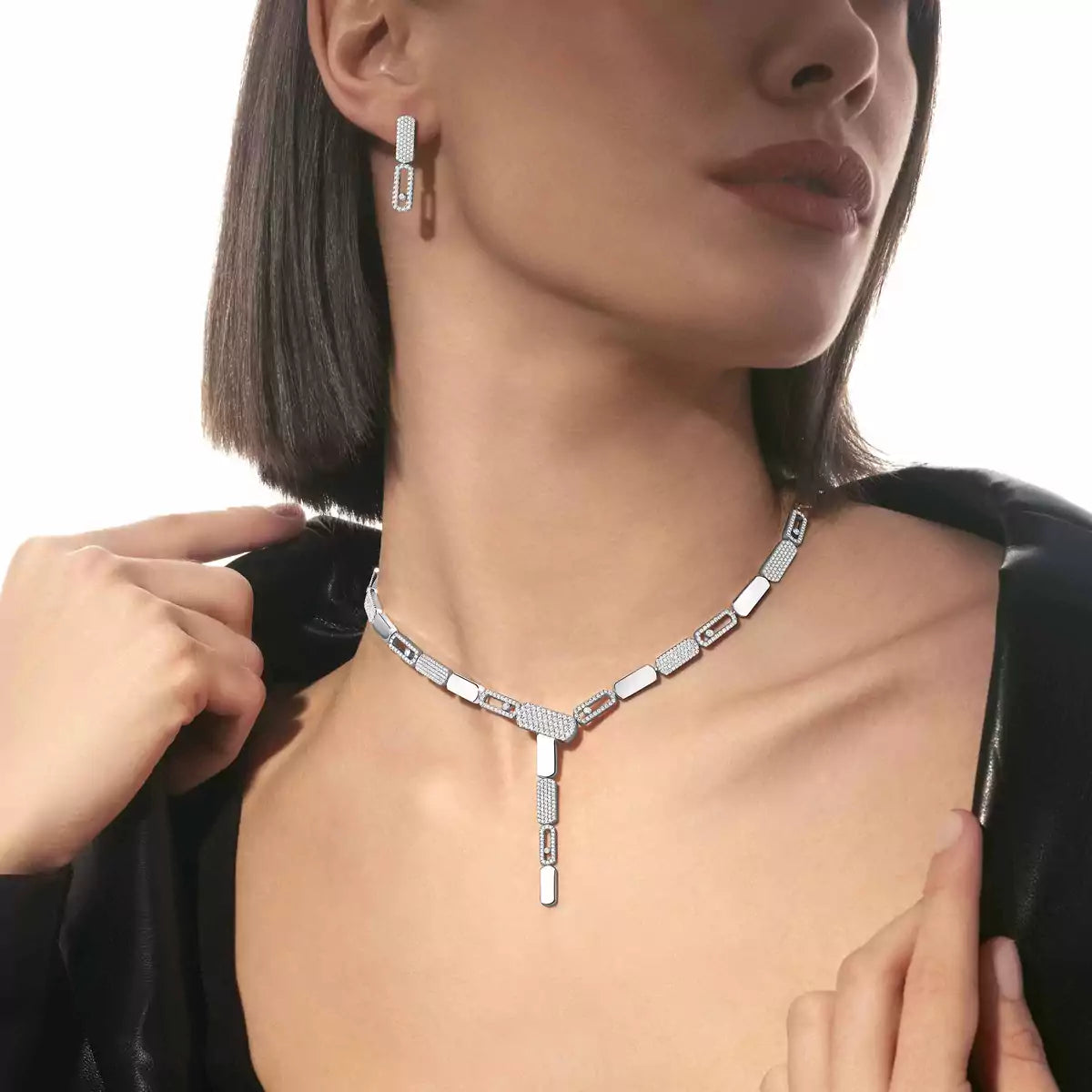 [Polaidi Jewelry]Imperial Move SM Diamond Earrings