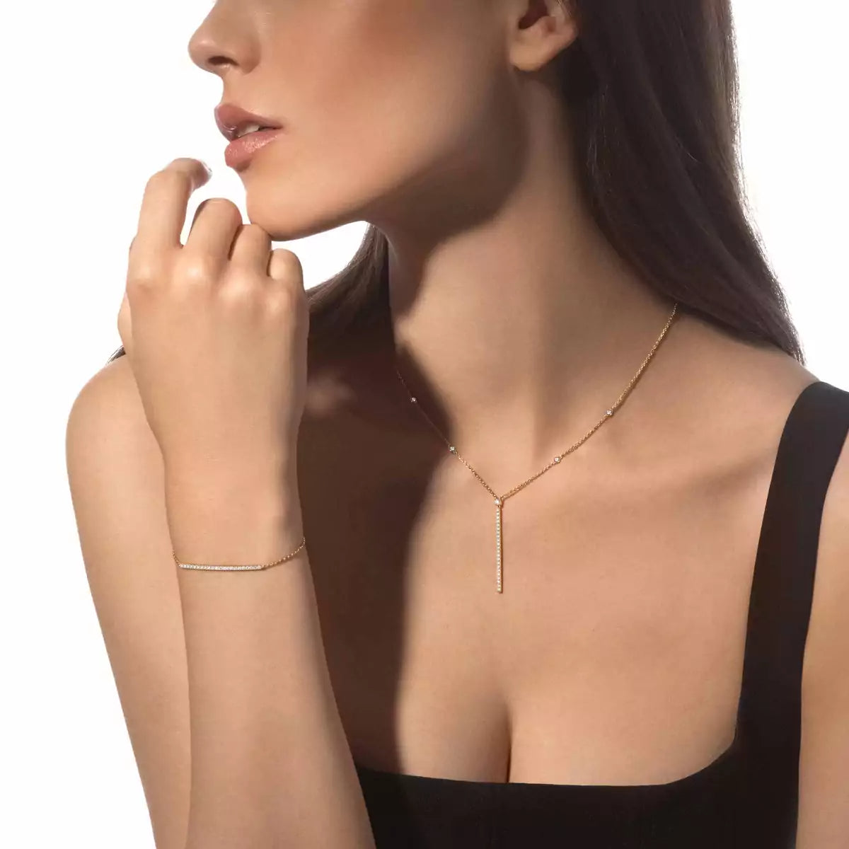 [Polaidi Jewelry]Diamant-Armreif schmal 0,15ct My Twin Toi & Moi