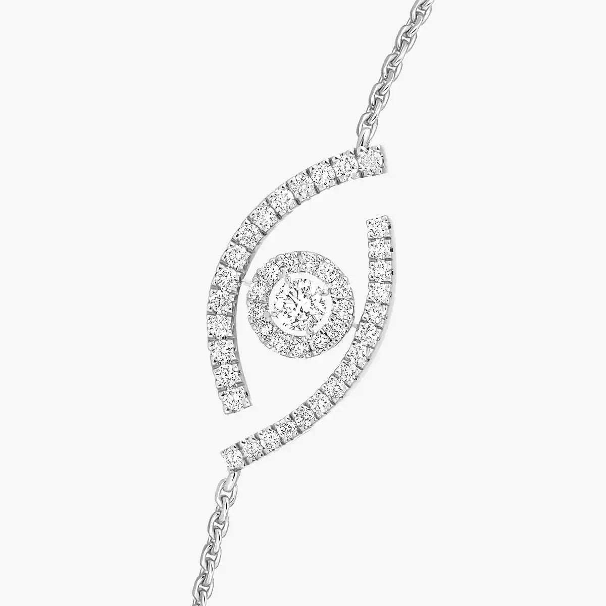 [Polaidi Jewelry]Lucky Eye Pave-Set Diamond Bracelet