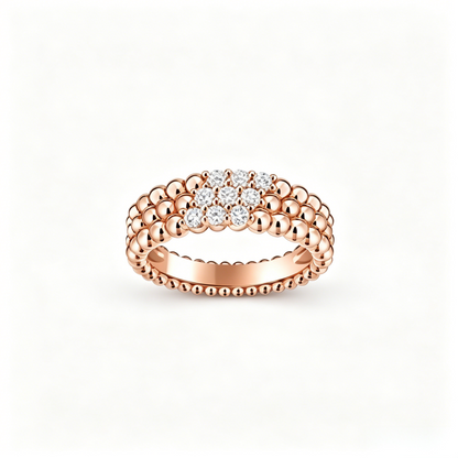 [Polaidi Jewelry] THREE-ROW DIAMOND RING