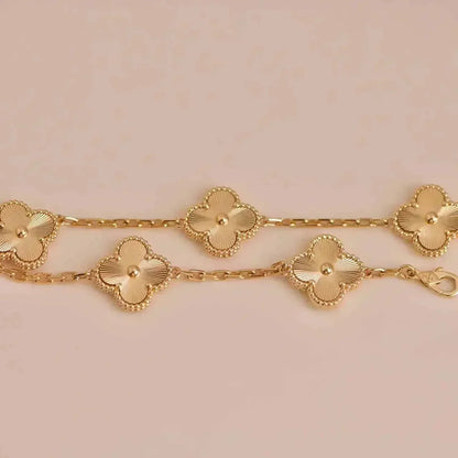 [：Polaidi Jewelry]CLOVER 5 FLOWERS LASER BRACELET