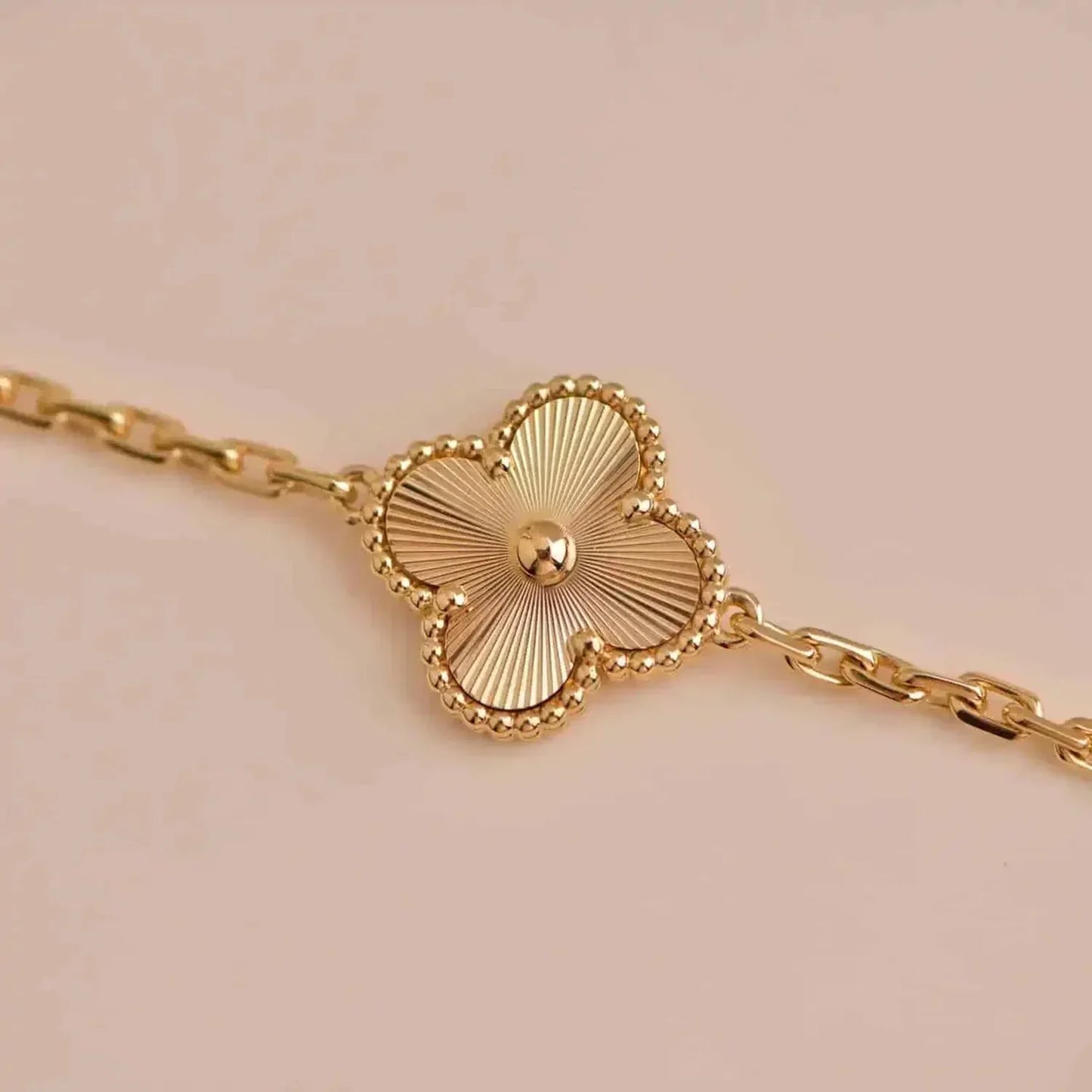 [：Polaidi Jewelry]CLOVER 5 FLOWERS LASER BRACELET
