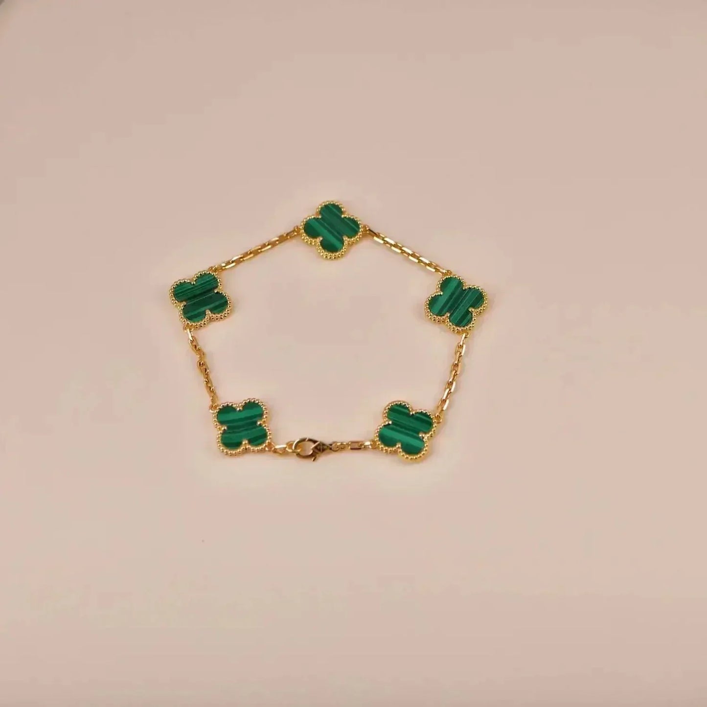 [Polaidi Jewelry] CLOVER 5 MOTIF マラカイトブレスレットコレクション