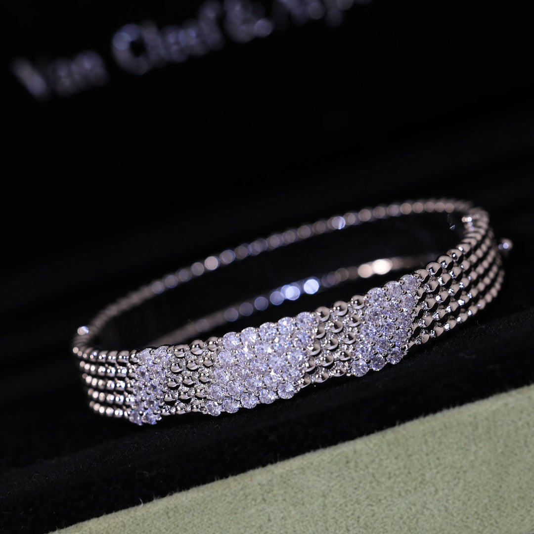 [Polaidi Jewelry]  FIVE-ROW DIAMOND BRACELET