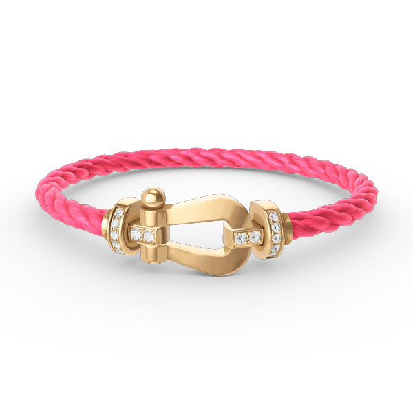 [Polaidi Jewelry]FORCE LARGE HORSESHOE HALF DIAMOND BRACELET GOLD