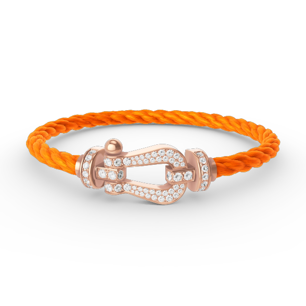 [Polaidi Jewelry]FORCE LARGE HORSESHOE FULL DIAMOND BRACELET ROSE GOLD