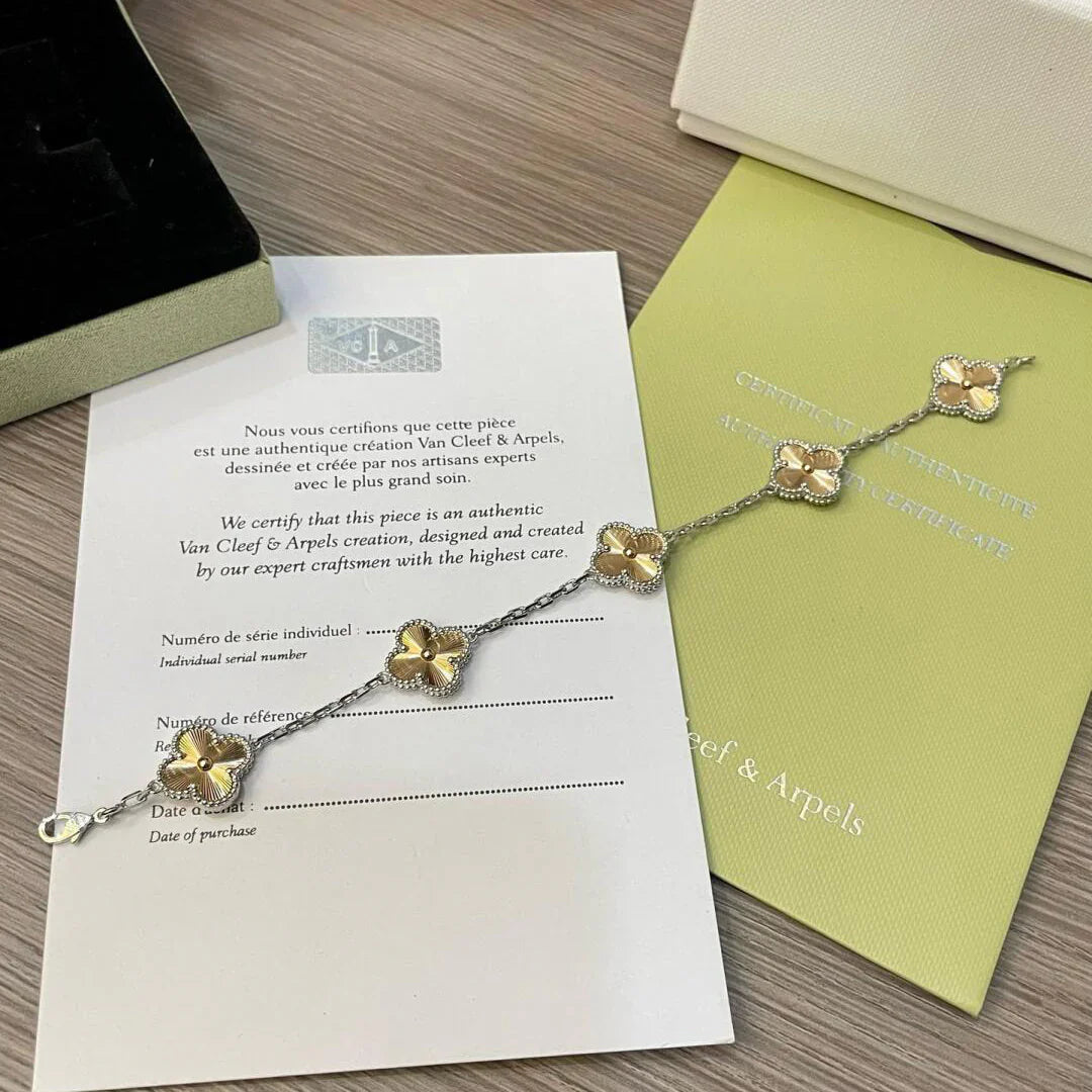 [Polaidi Jewelry] CLOVER 5 MOTIF LASER ブレスレット コレクション