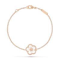 [Perlaura Jewelry ]LUCKY WHITE MOP PLUM BLOSSOM  BRACELET