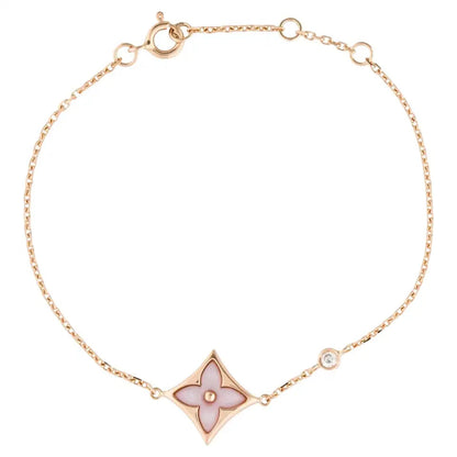 [：Polaidi Jewelry]STAR 1 DIAMOND PINK GOLD BRACELET