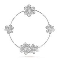 [Perlaura Jewelry ]FRIVOLE SILVER 5 FLOWERS BRACELET