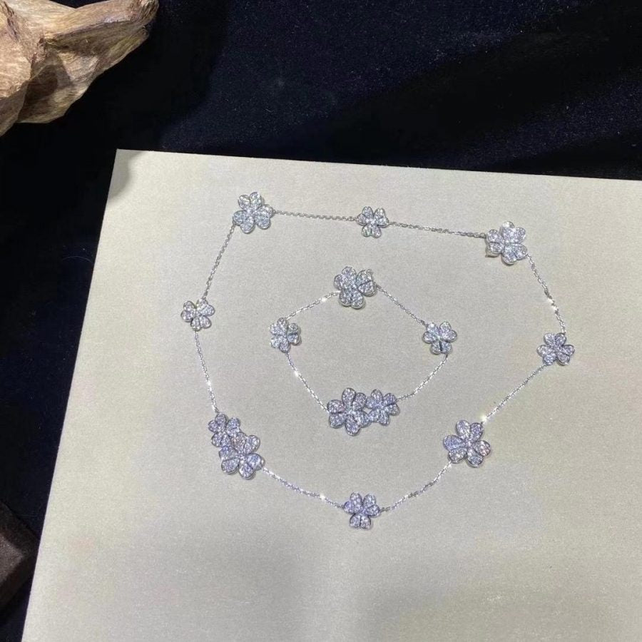 [：Polaidi Jewelry]FRIVOLE SILVER 5 FLOWERS BRACELET