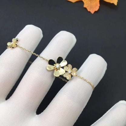 [：Polaidi Jewelry]FRIVOLE GOLD 5 FLOWERS BRACELET